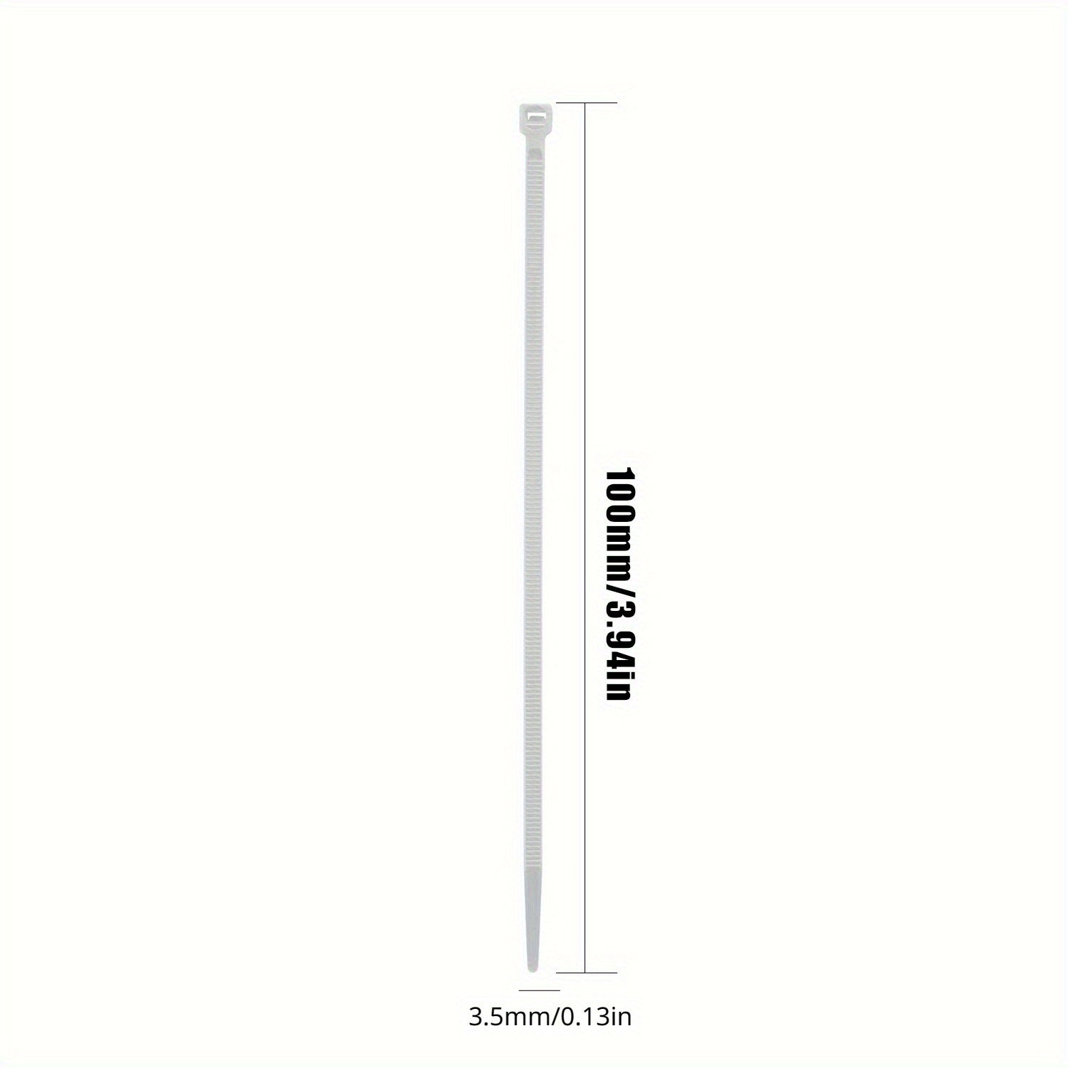 500 Clear Cable Zip Ties 22.68 KG Self Locking Nylon Zip Ties Indoor/Outdoor