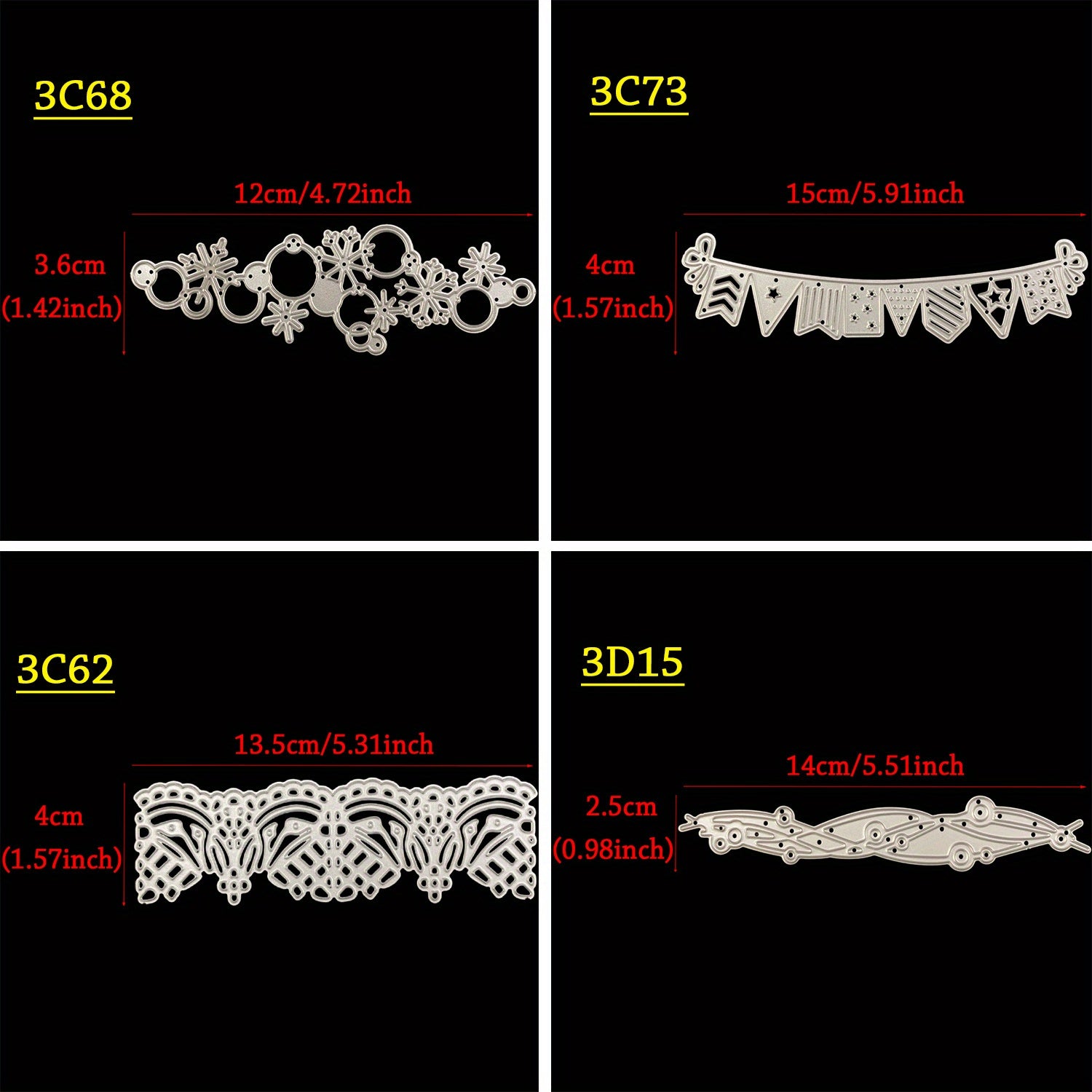 Lace Edge Metal Cutting Dies for Scrapbooking Album Making
