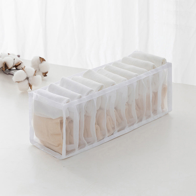 11 Grid Socks Drawer Storage Box Underwear Organizer Closet Bedroom