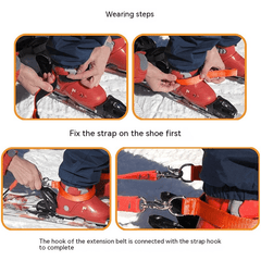 Universal Skiing Safety Training Belt Ski Traction Rope Skiing Aid