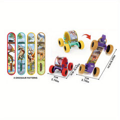 Inertia Stunt Cars Collision Clockwork Snap Rings Toy