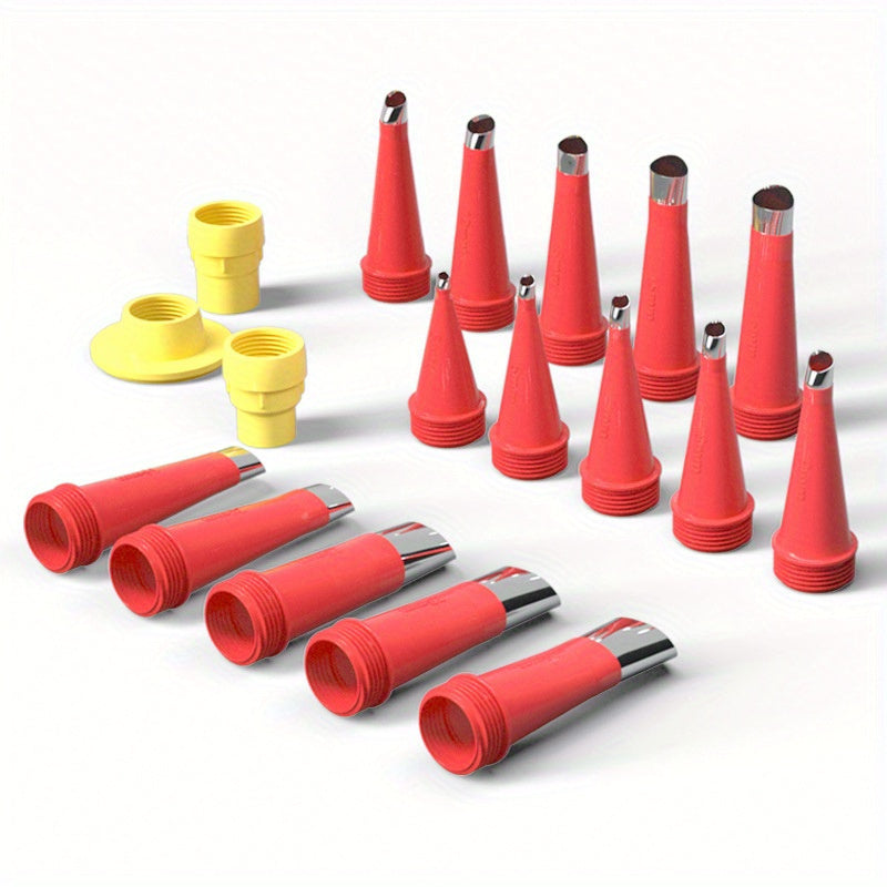 22pcs Caulking Nozzles Stainless Steel Caulk Nozzle Applicators With Bases
