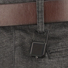 Metal Square Keychain Buckle Retractable Key Chain For Outdoor Camping