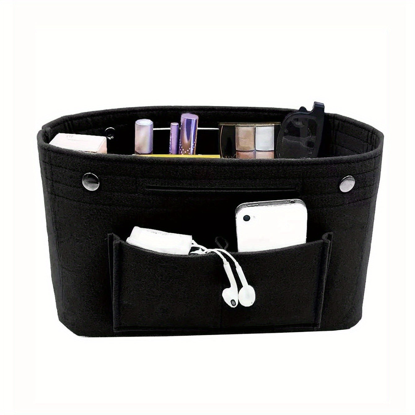 Backpack Insert Storage Bag Felt Organizer Cosmetic Bag