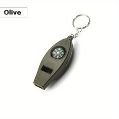 Emergency Survival Whistle with Compass Thermometer Magnifier