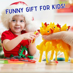10pcs Slingshot Chicken Rubber Chicken Flick Chicken Flying Chicken
