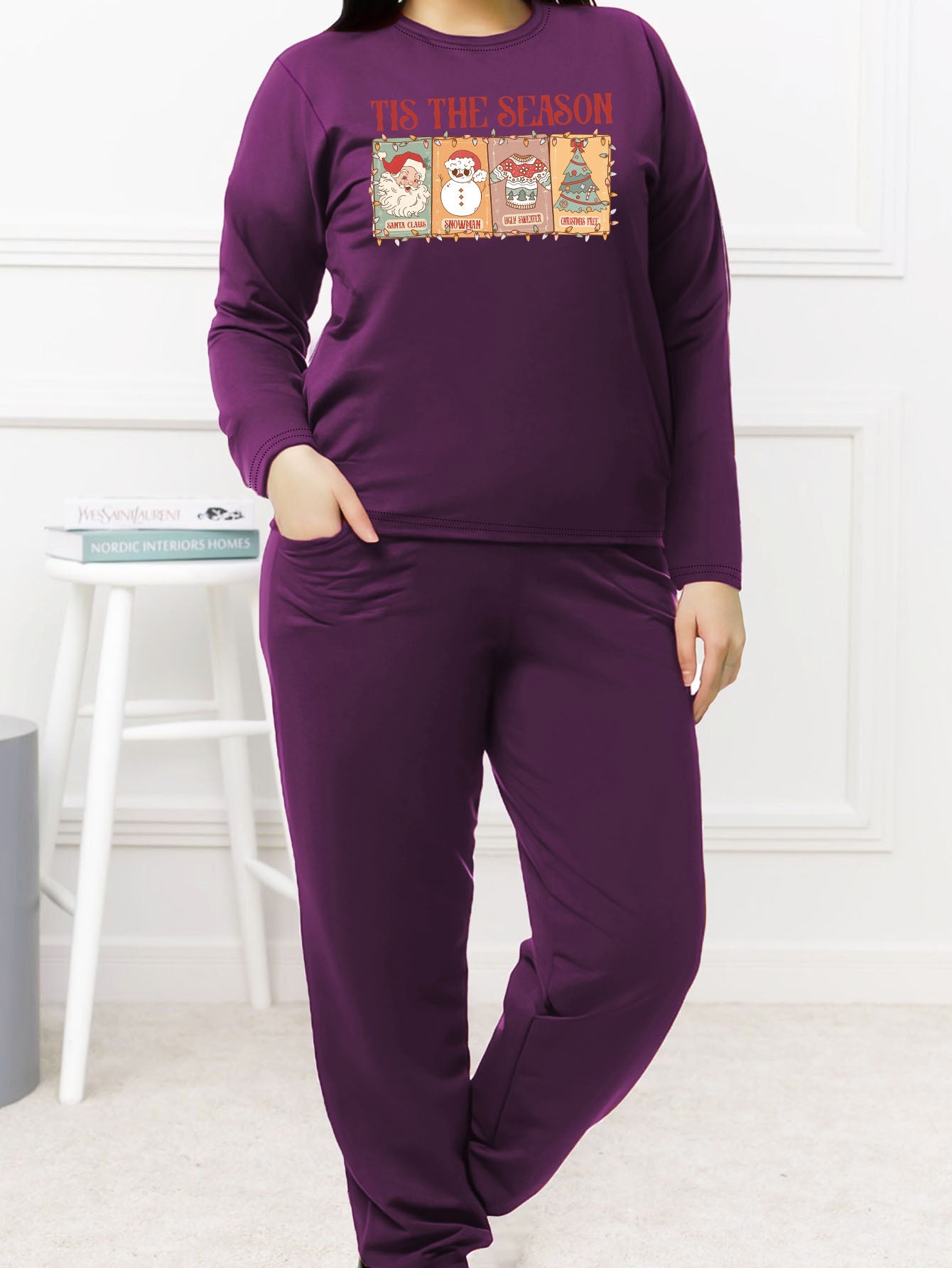 Xmas Graphic Tee & Joggers Lounge Set