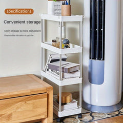 3-Layer Portable Toiletry Storage Cart Rack