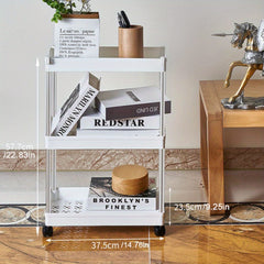 3-Layer Portable Toiletry Storage Cart Rack