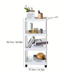 3-Layer Portable Toiletry Storage Cart Rack