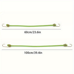 5pcs Elastic Luggage Straps Assorted Lengths Hooks Camping Bike Van Cover