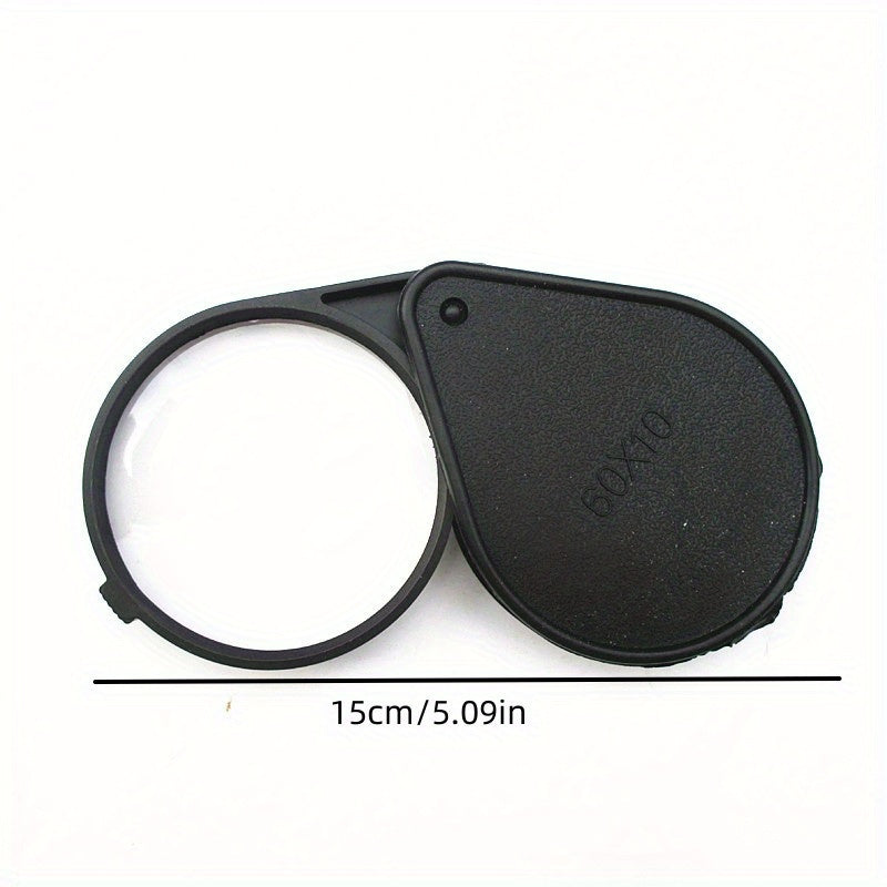 1pc Portable Folding Magnifying Glass 60x for Elderly