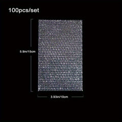 100pcs Transparent Shock Resistant Poly Mailers for Packaging