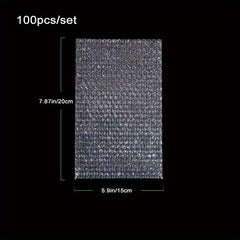 100pcs Transparent Shock Resistant Poly Mailers for Packaging