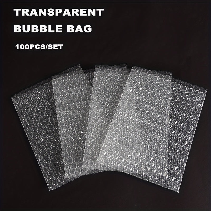 100pcs Transparent Shock Resistant Poly Mailers for Packaging