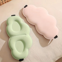 Soft Cloud Shaped Eye Mask Blackout 3D Contoured Blindfold Adjustable Strap