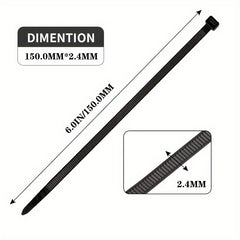 Plastic Wire Ties High Tensile Strength - Cable Zip Ties 1000pcs