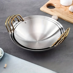 Stainless Steel Frying Pan Household Cooking Tool Kitchen Supplies