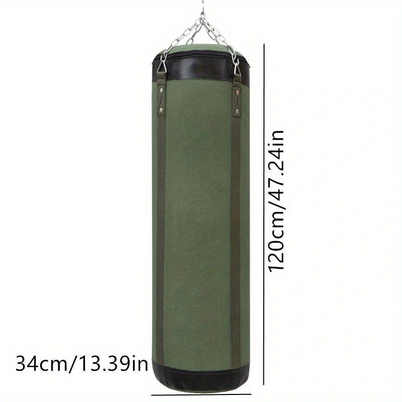 Canvas Boxing Punching Bag Unfilled Sandbag for Kicking Training