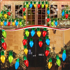 5pcs 50.8cm Christmas Light Bulb Balloon Aluminum Film Xmas Party Decor