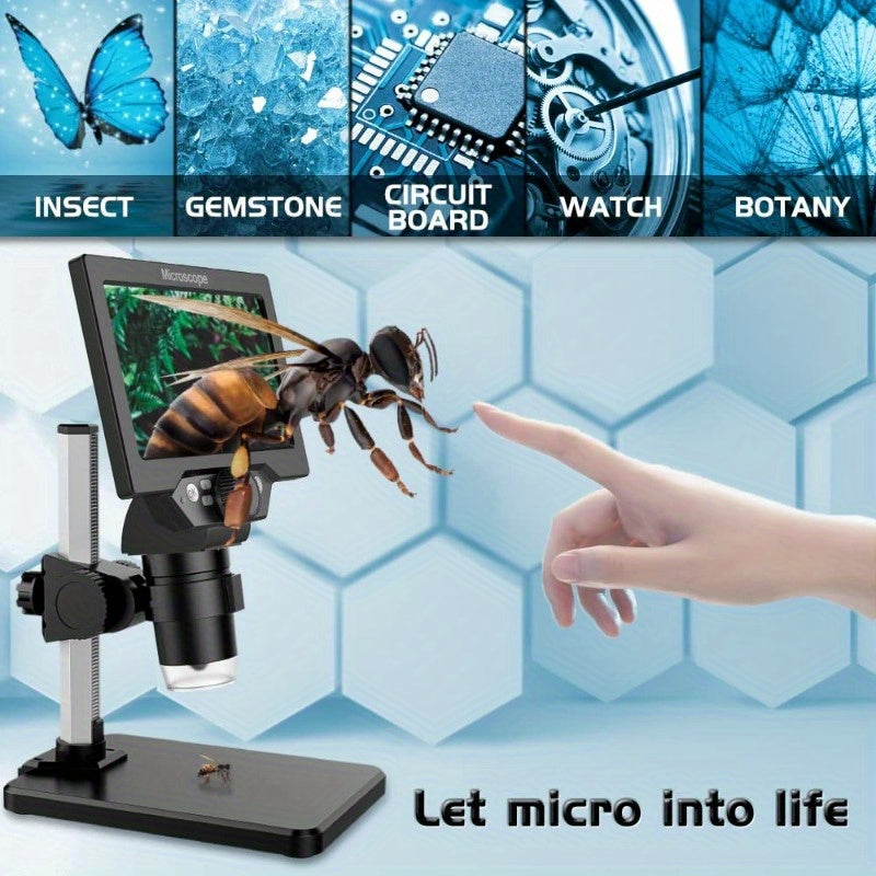 10MP LCD Digital Microscope 1080P Camera Video Record