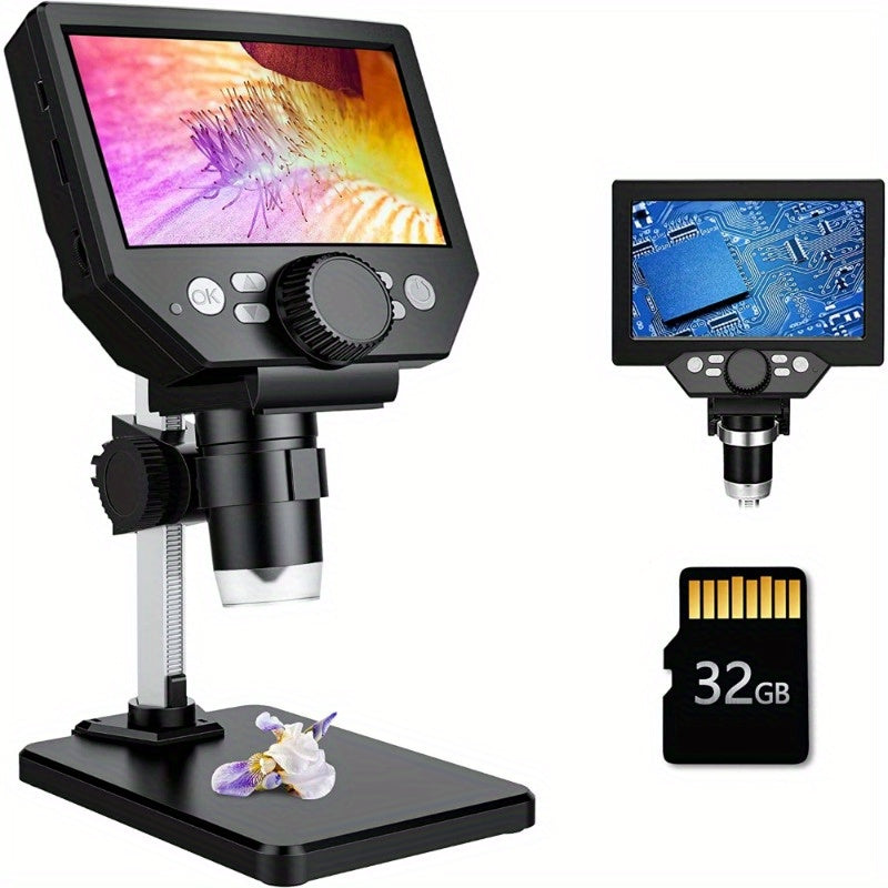 10MP LCD Digital Microscope 1080P Camera Video Record