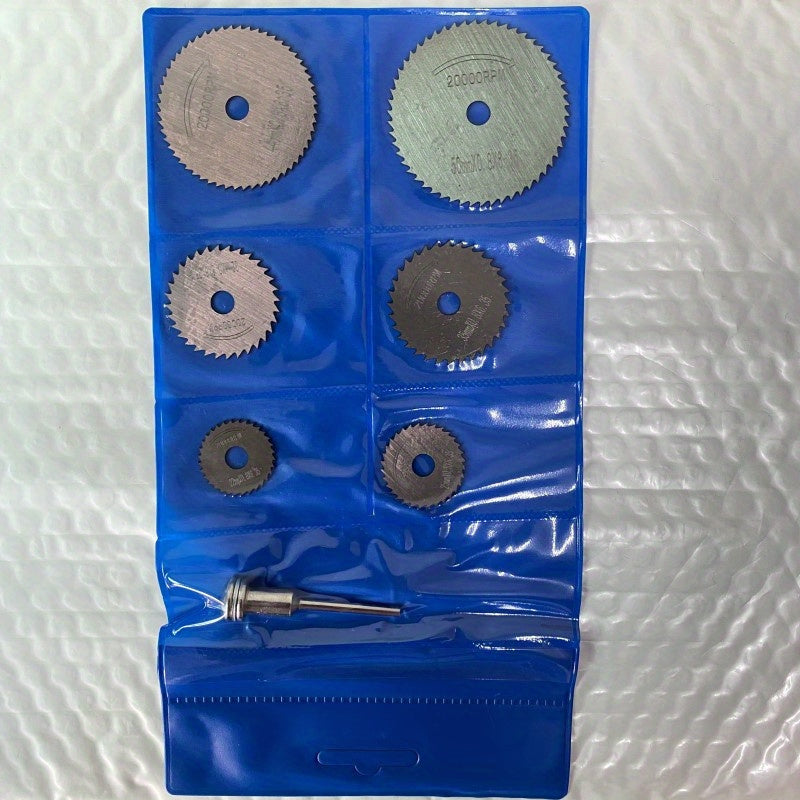 7pcs HSS Cutting Blades for Wood Plastic Aluminum Soft Metals