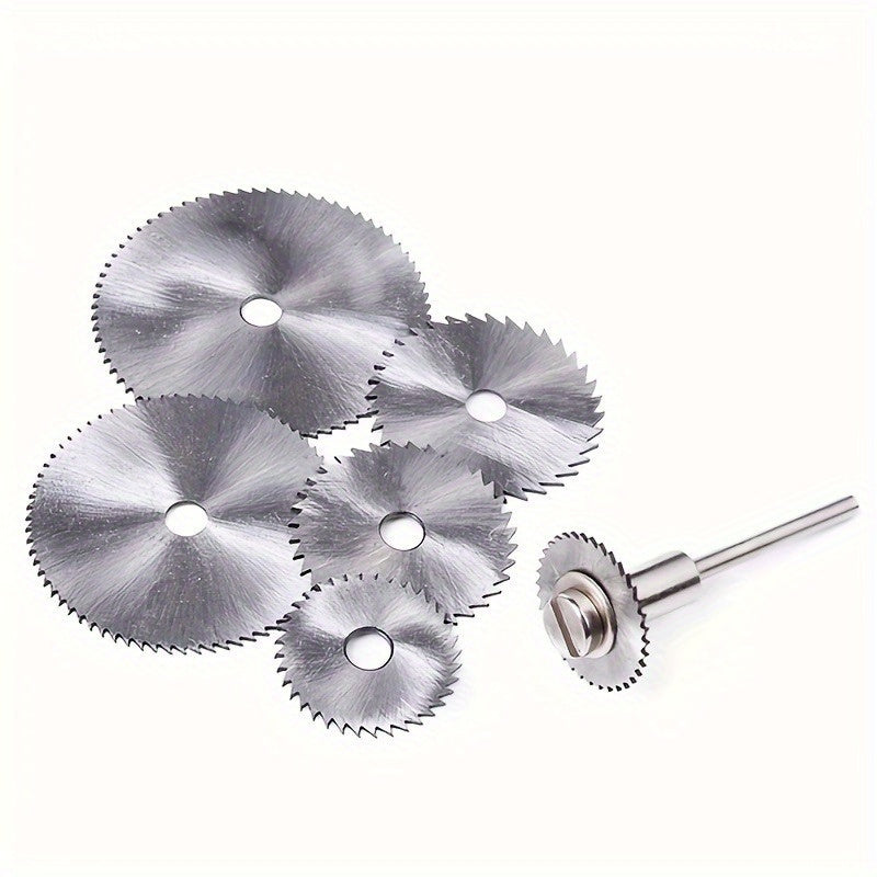 7pcs HSS Cutting Blades for Wood Plastic Aluminum Soft Metals