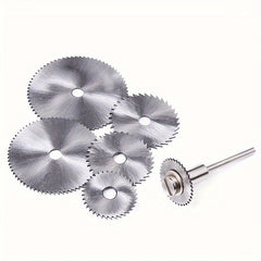 7pcs HSS Cutting Blades for Wood Plastic Aluminum Soft Metals