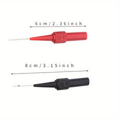 2pcs 30V Multimeter Test Lead Extention Back Probes Sharp Needle Micro Pin