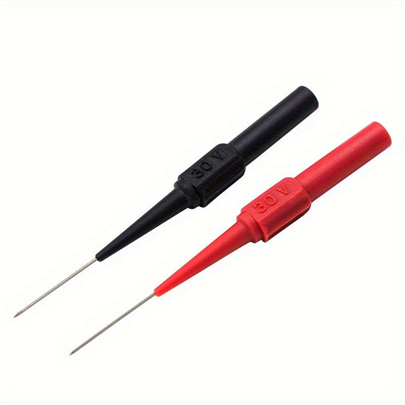 2pcs 30V Multimeter Test Lead Extention Back Probes Sharp Needle Micro Pin