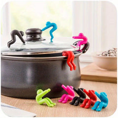 Kitchen Lid Holder Silicone Lid Lifter Prevent Soup Spills
