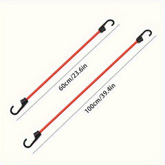 Heavy Duty 40 Inch Bungee Cord with Dual Hooks - Outdoor Elastic Straps