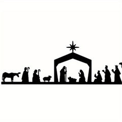 Iron Jesus Born Christmas Light Frame Wall Decoration Pendant