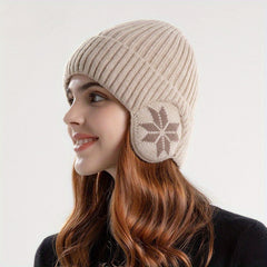 Winter Warm Woolen Hat Thickened Velvet Outdoor Cycling Ear Prot