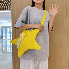 Star Cross Body Bag Canvas Shoulder Bag Gift For Friends