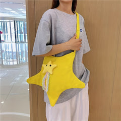 Star Cross Body Bag Canvas Shoulder Bag Gift For Friends