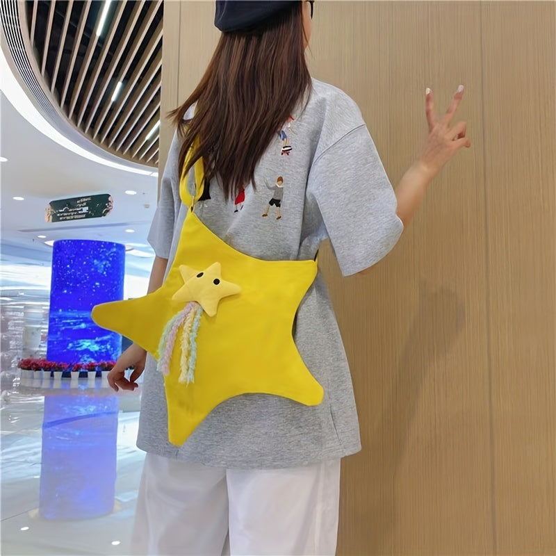 Star Cross Body Bag Canvas Shoulder Bag Gift For Friends