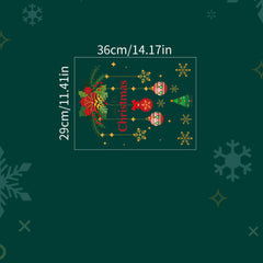 Christmas Door Window Decoration Sticker Festive Party Decorative Wall Sticker