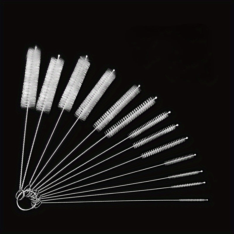 13Pcs Long Nylon Cleaning Straw Brush Set Bottle Tube Washing Tool Kit
