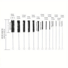 13Pcs Long Nylon Cleaning Straw Brush Set Bottle Tube Washing Tool Kit