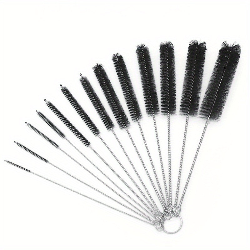 13Pcs Long Nylon Cleaning Straw Brush Set Bottle Tube Washing Tool Kit