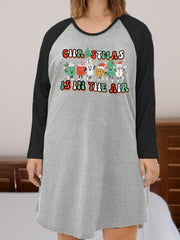 Christmas Nightdress Women's Tee Sleep Dress