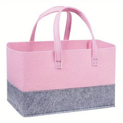 Large Capacity Felt Shopping Bag Tote for Toy Book Storage