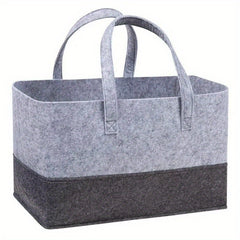 Large Capacity Felt Shopping Bag Tote for Toy Book Storage
