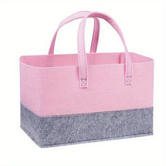 Large Capacity Felt Shopping Bag Tote for Toy Book Storage