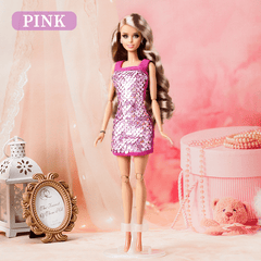 11" Princess Doll Sequined Skirt Set - Doll Not Included