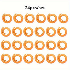 24pcs Coil Clamp Soft Plastic Clip Tools Prevent Thread End From Unwinding