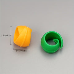 24pcs Coil Clamp Soft Plastic Clip Tools Prevent Thread End From Unwinding