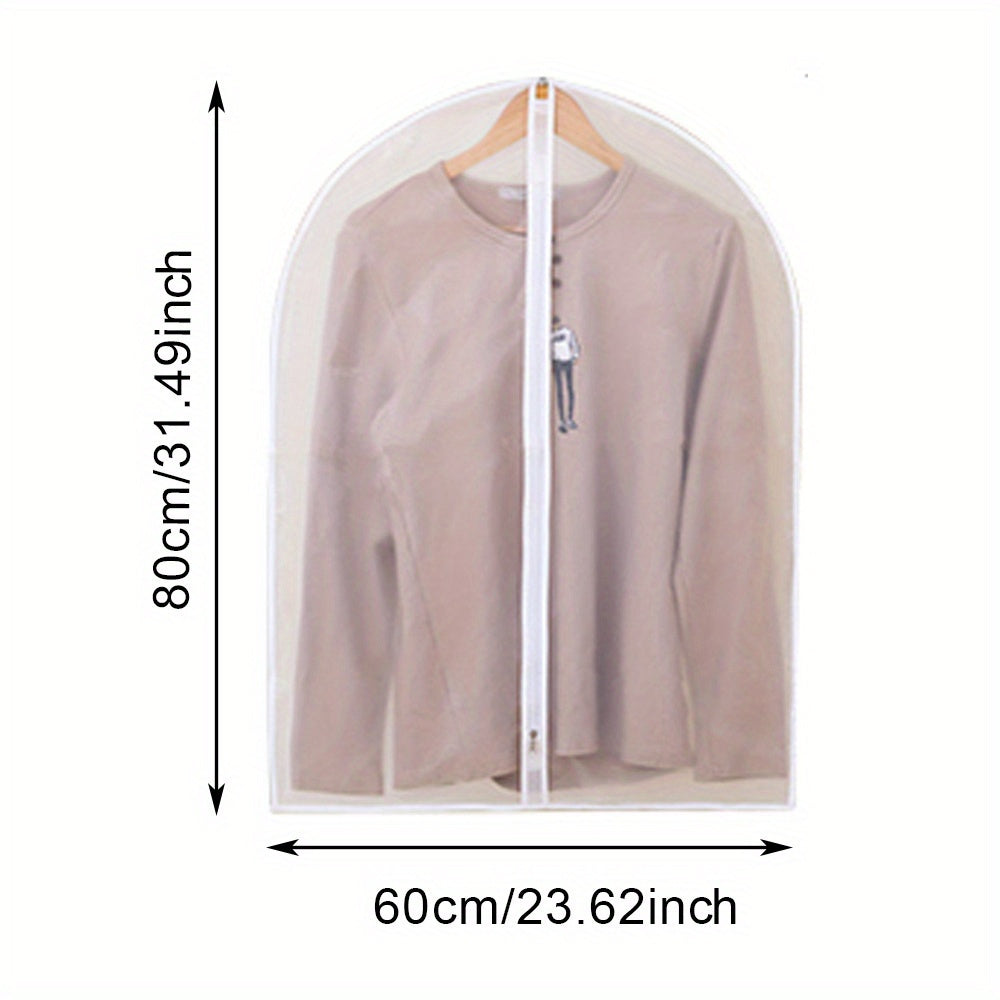 Garment Dust Cover Bags Suit Hanging Storage Bag With Zipper